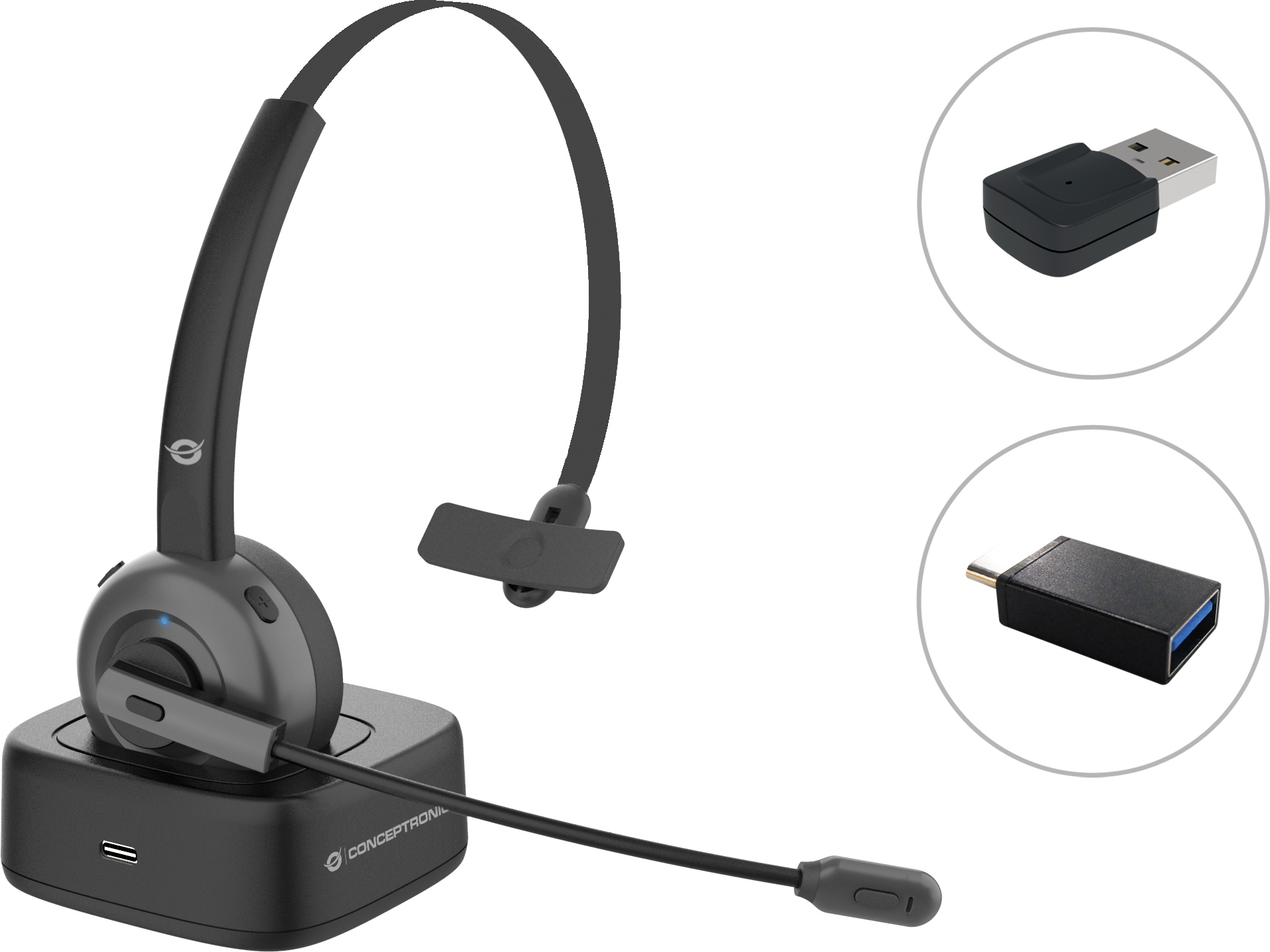 Conceptronic Conceptronic POLONA03BDA auricular y casco Auricul