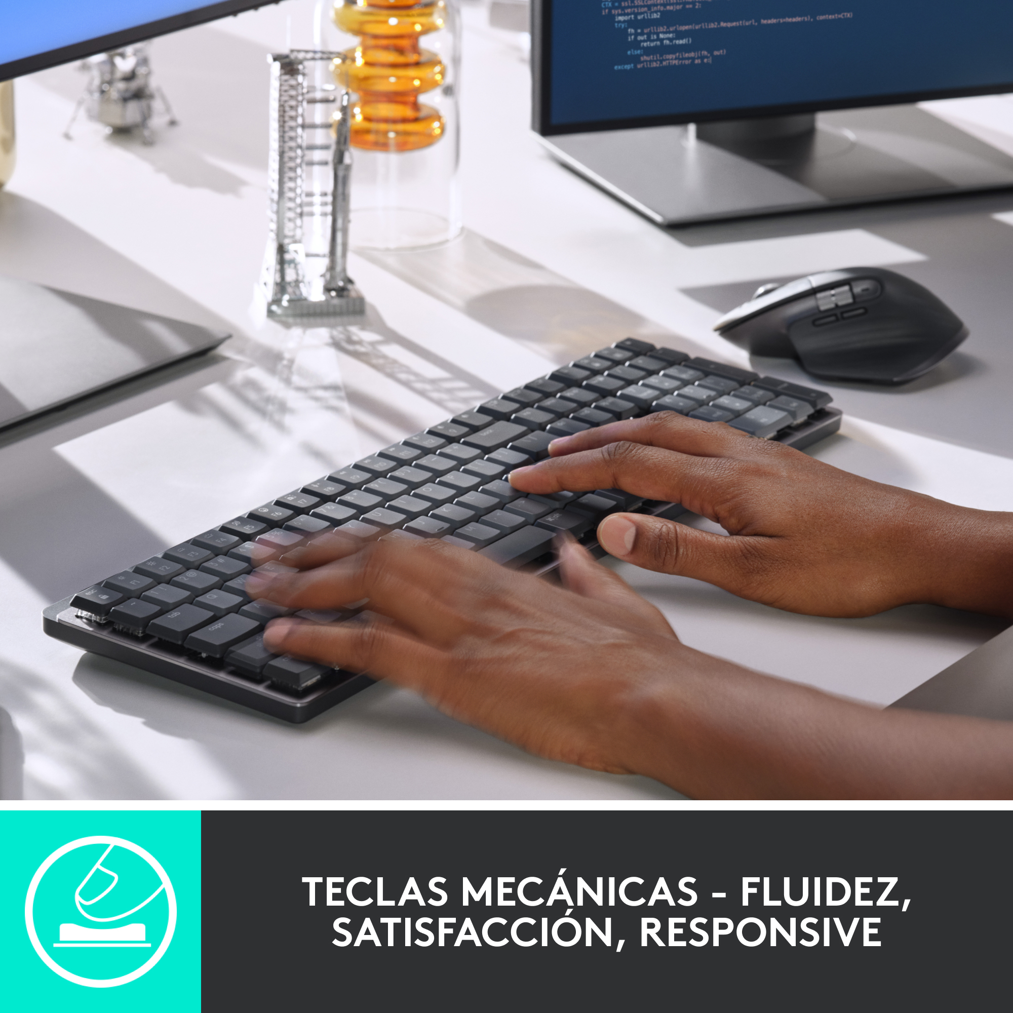 Logitech Logitech MX Mechanical teclado RF Wireless + Bluet