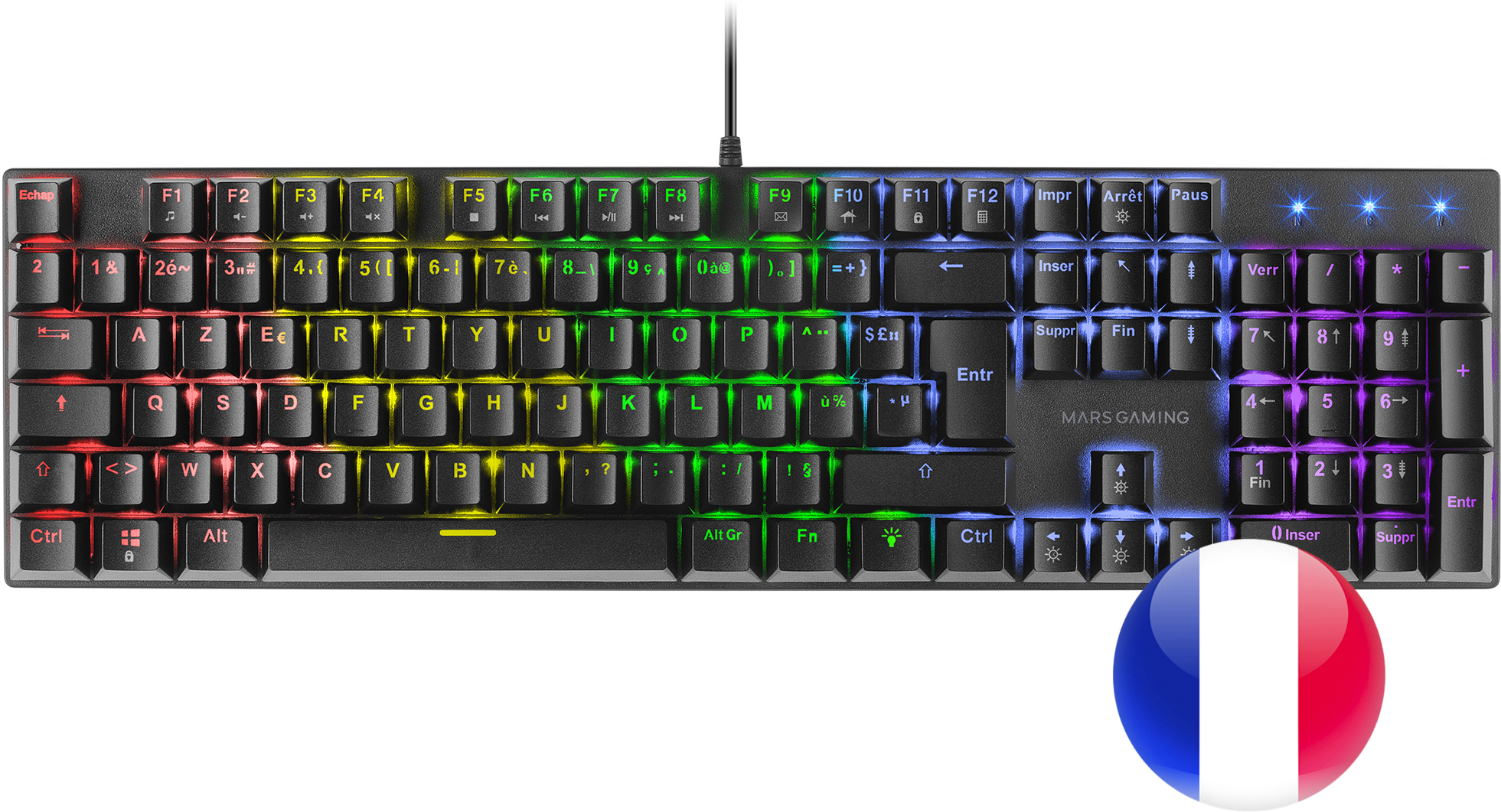 Mars Gaming Mars Gaming MK422 Negro Teclado Mecánico Gaming RG