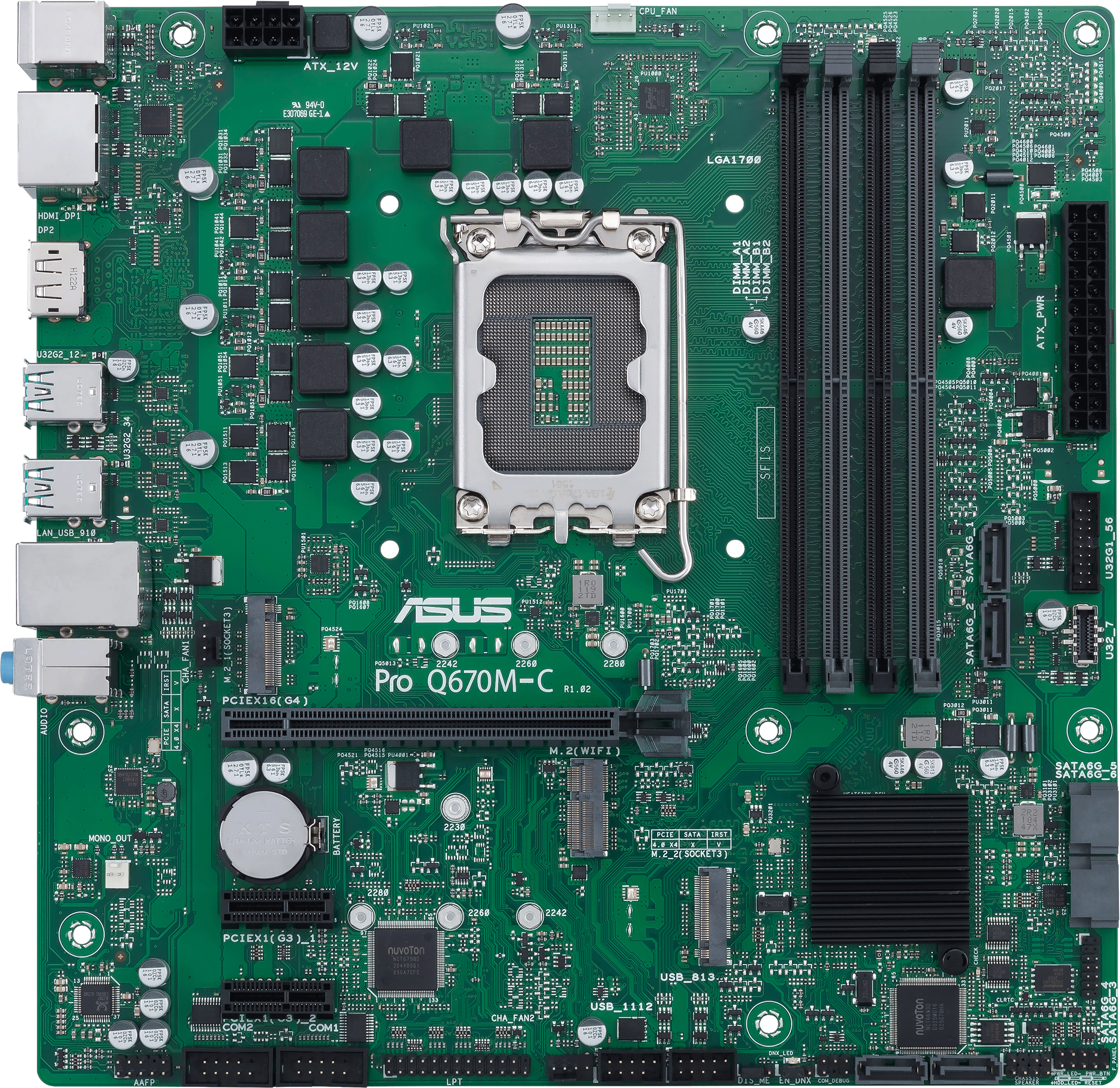 Asus ASUS PRO Q670M-C-CSM Intel Q670 LGA 1700 micro ATX