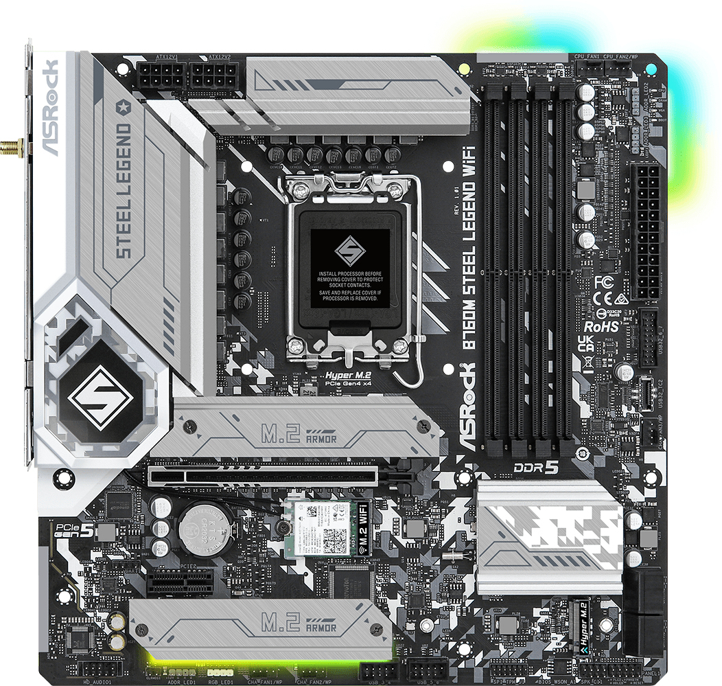 Asrock Asrock B760M Steel Legend WiFi Intel B760 LGA 1700