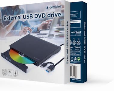 Gembird Gembird DVD-USB-03 unidad de disco óptico DVD±RW N