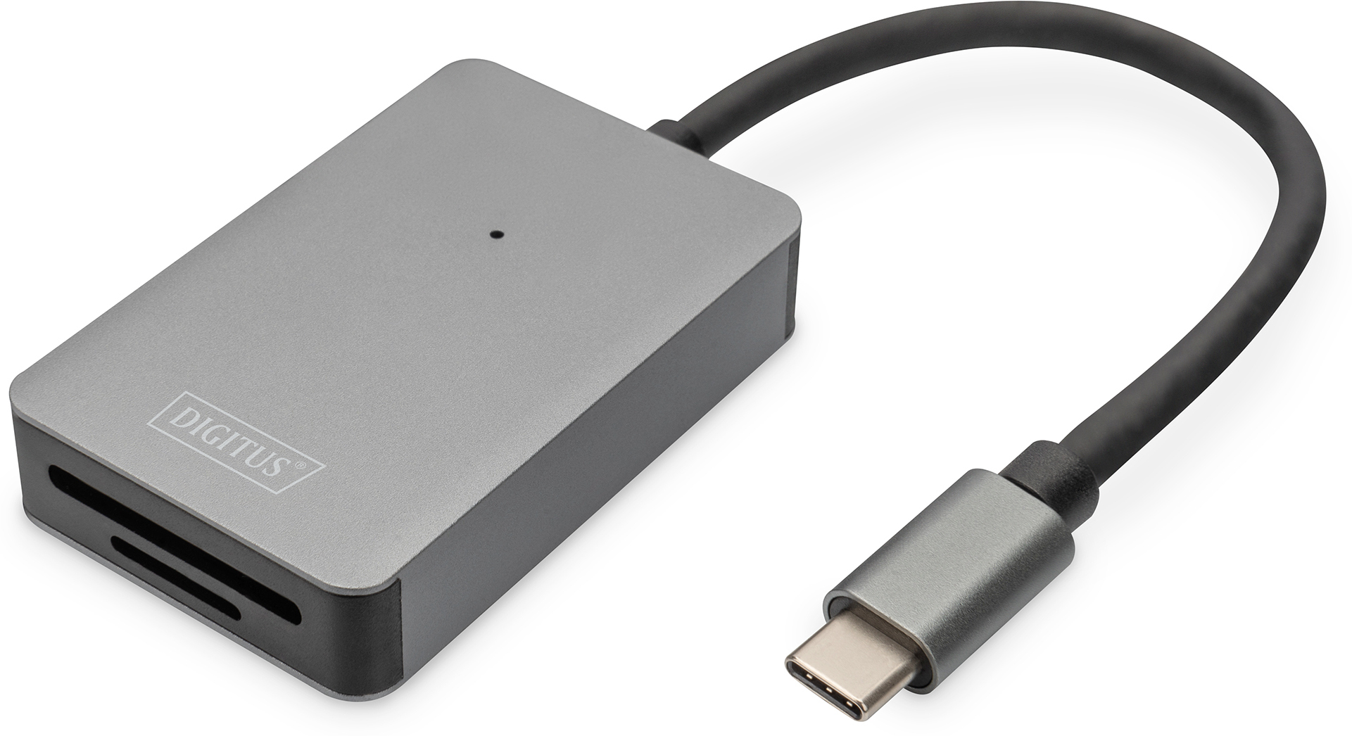 Digitus Lector de tarjetas USB-C, 2 puertos, alta velocidad