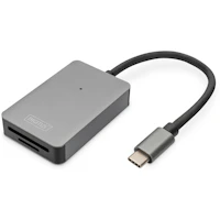 Digitus Lector de tarjetas USB-C, 2 puertos, alta velocidad
