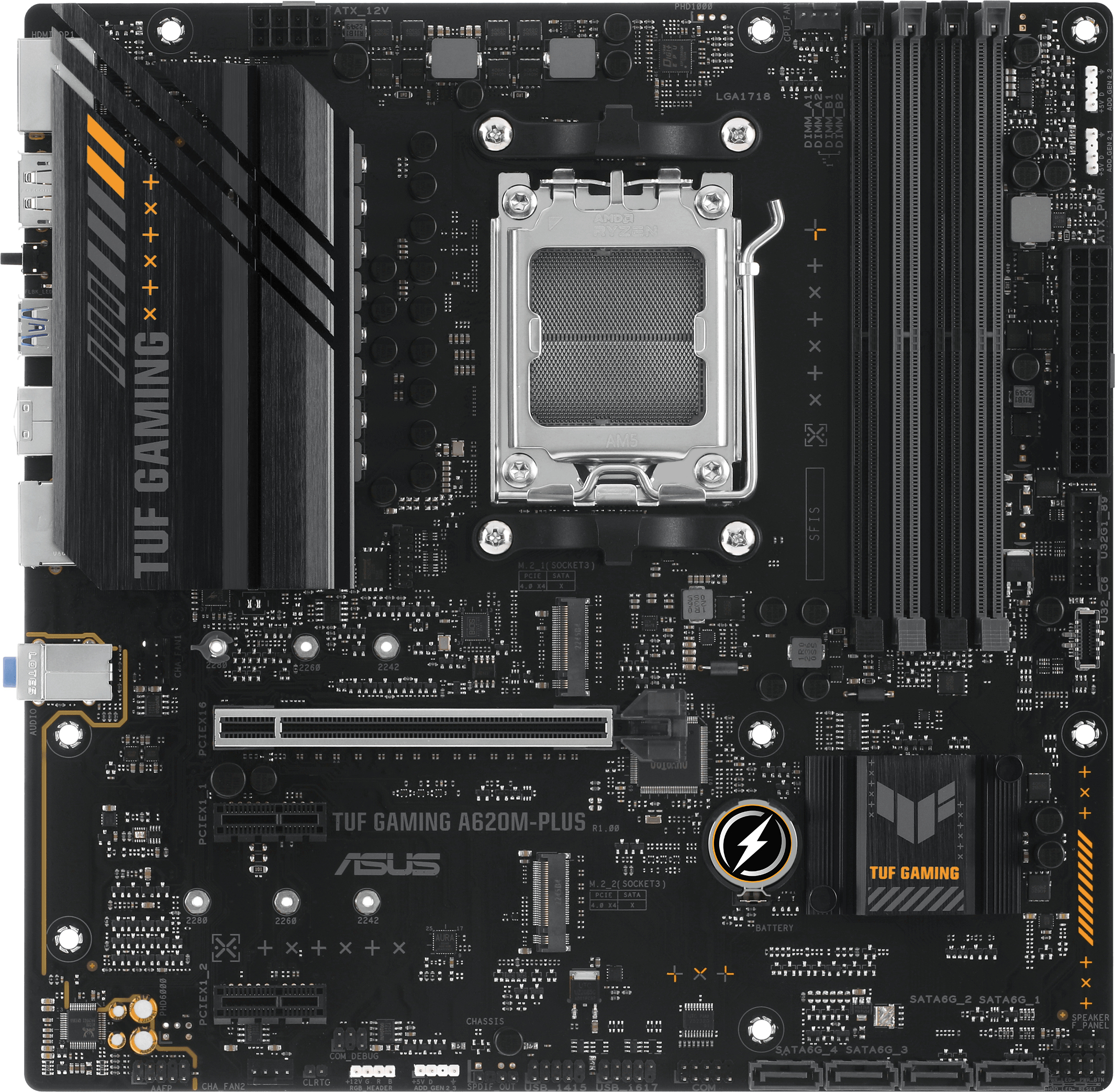 Asus ASUS TUF GAMING A620M-PLUS AMD A620 Zócalo AM5 mic