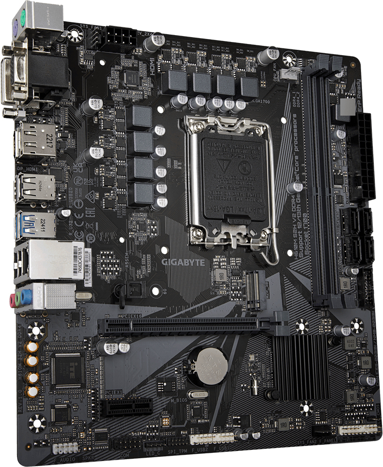 Gigabyte Gigabyte H610M S2H V2 DDR4 (rev. 1.0) Intel H610 E