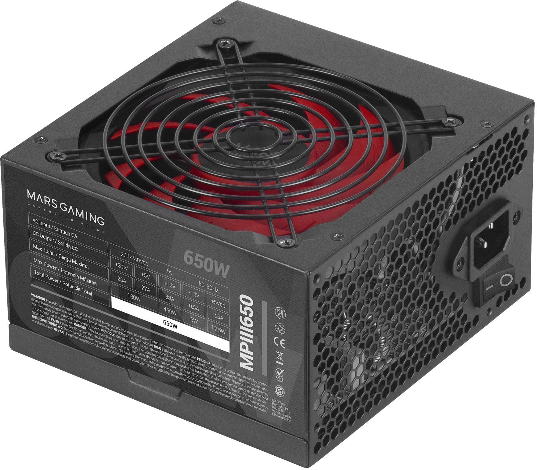 Mars Gaming Mars Gaming MPIII650 Fuente Alimentación PC ATX 65