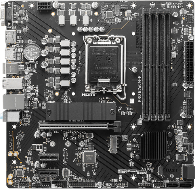 MSI MSI PRO B760M-P placa base Intel B760 LGA 1700 mic