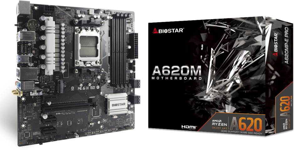 Biostar Biostar A620MP-E PRO placa base AMD A620 Zócalo AM