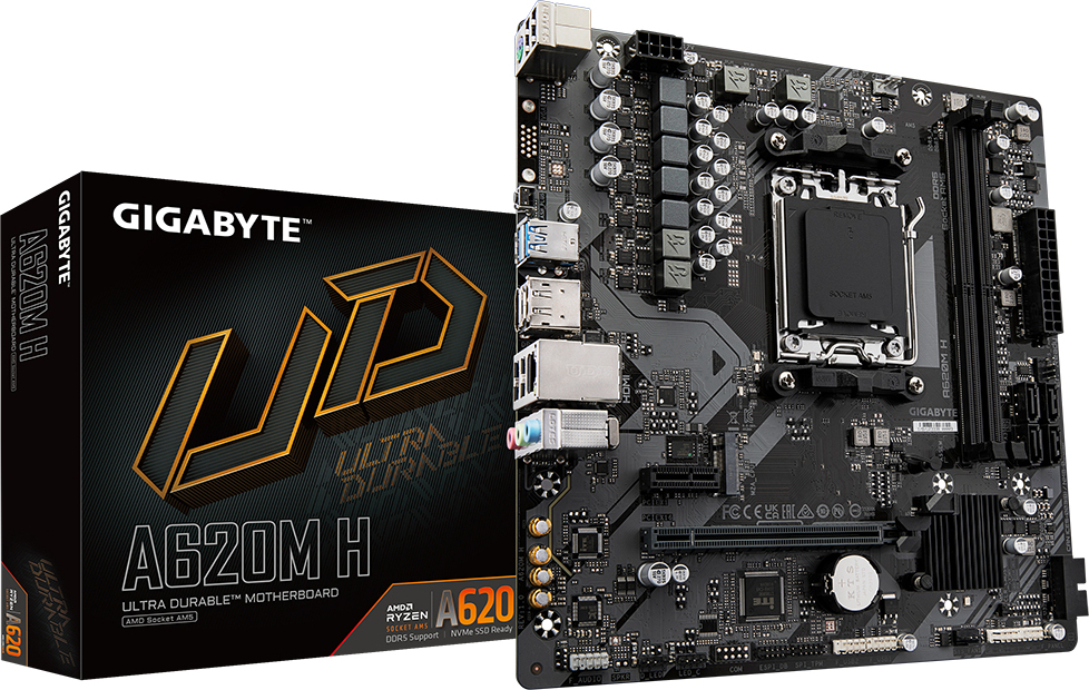 Gigabyte Gigabyte A620M H (rev. 1.0) AMD A620 Zócalo AM5 mi