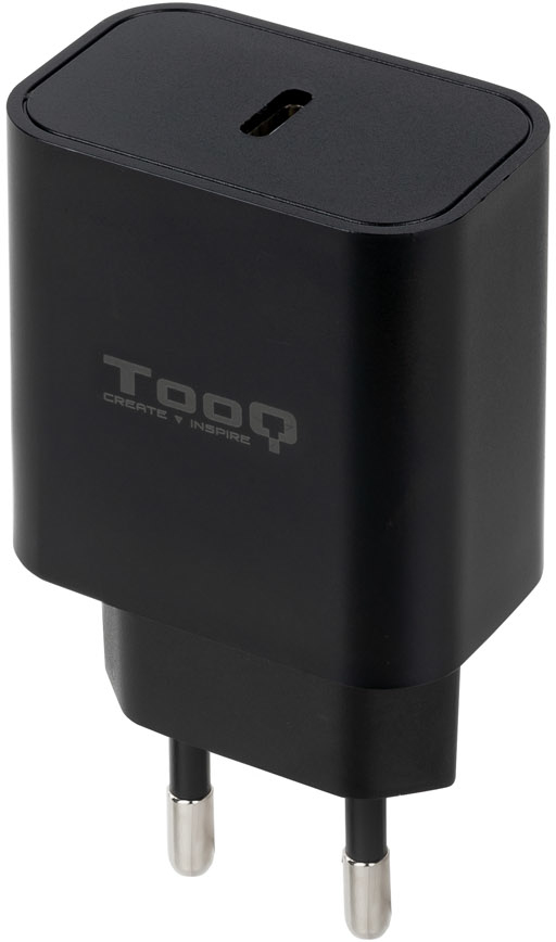 Tooq TooQ Cargador de Pared USB-C PD20W, Negro
