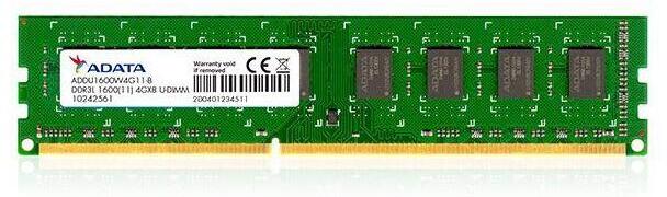 Adata Memoria ram adata addu160022g11-b 2gb ddr3 1600 mh