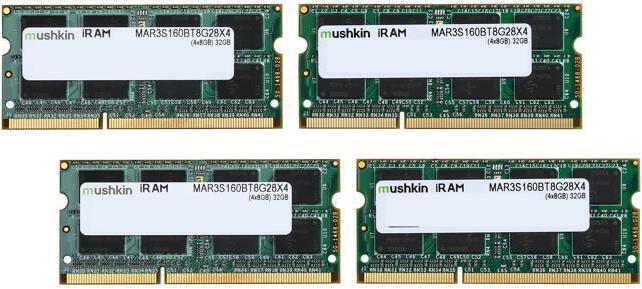 Mushkin Memoria mushkin so-dimm 32 gb ddr3-1600 quad-kit 4