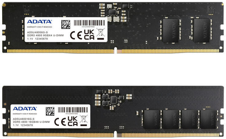 Adata Memoria adata ddr5 4800 32gb k2 2x16gb, 1.1v ad5u4
