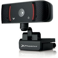 Webcam camara web usb phoenix govision full hd 1920x1080 30fps enfoque automatico rotativa 360 micro
