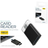 Lector de tarjetas externo platinet microsd/tf uhs-ii usb 3.0 2 ranuras