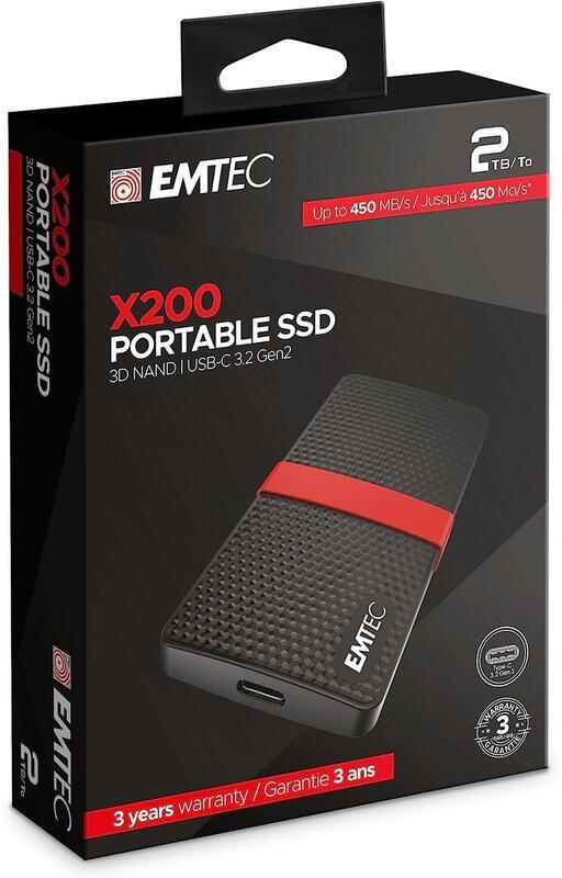 Emtec ssd 2tb 3.2 gen2 x200 portable 4k