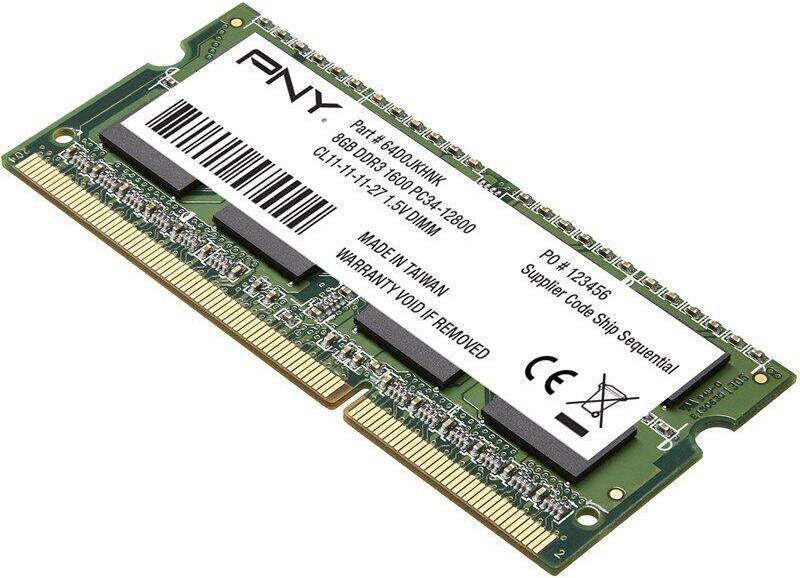 PNY Memoria sodimm pny ddr3 1600 mhz 1x 8 gb
