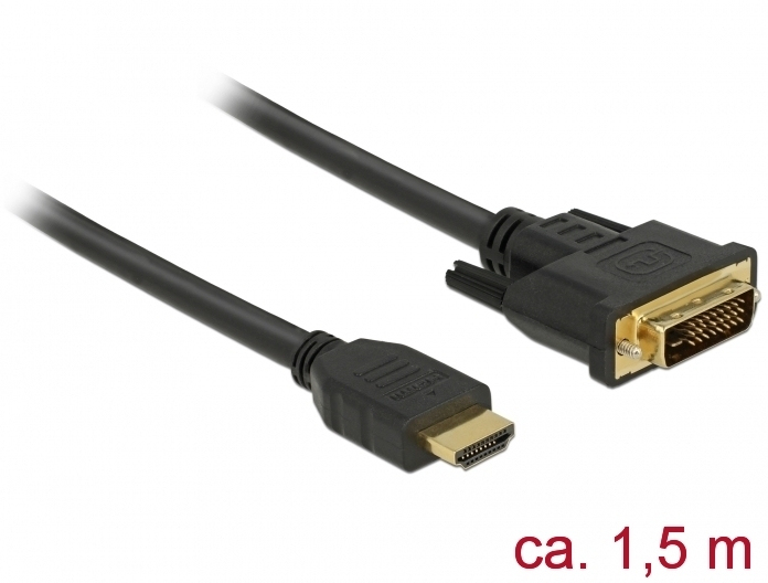 Delock DeLOCK 85653 adaptador de cable de vídeo 1,5 m HDM