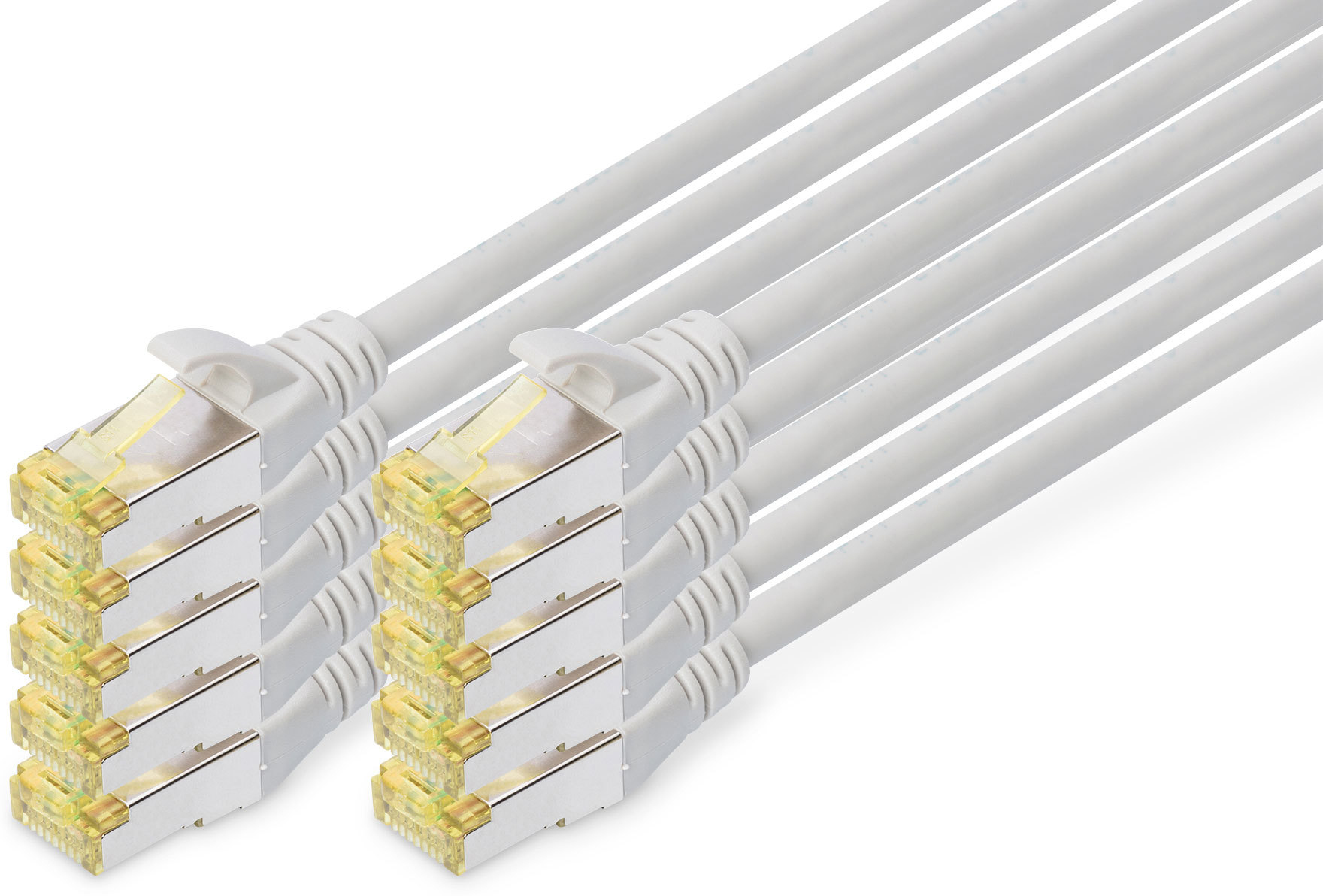 Digitus Digitus Cable de conexión CAT 6A S/FTP, 10 piezas