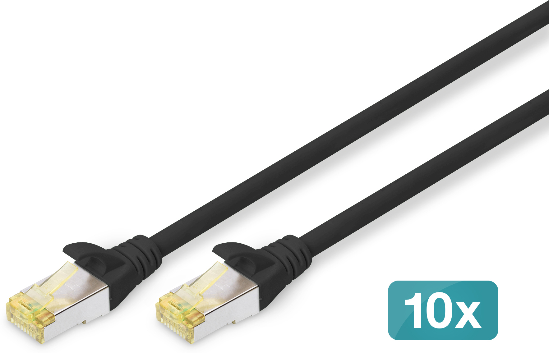Digitus Digitus Cable de conexión CAT 6A S/FTP, 10 piezas