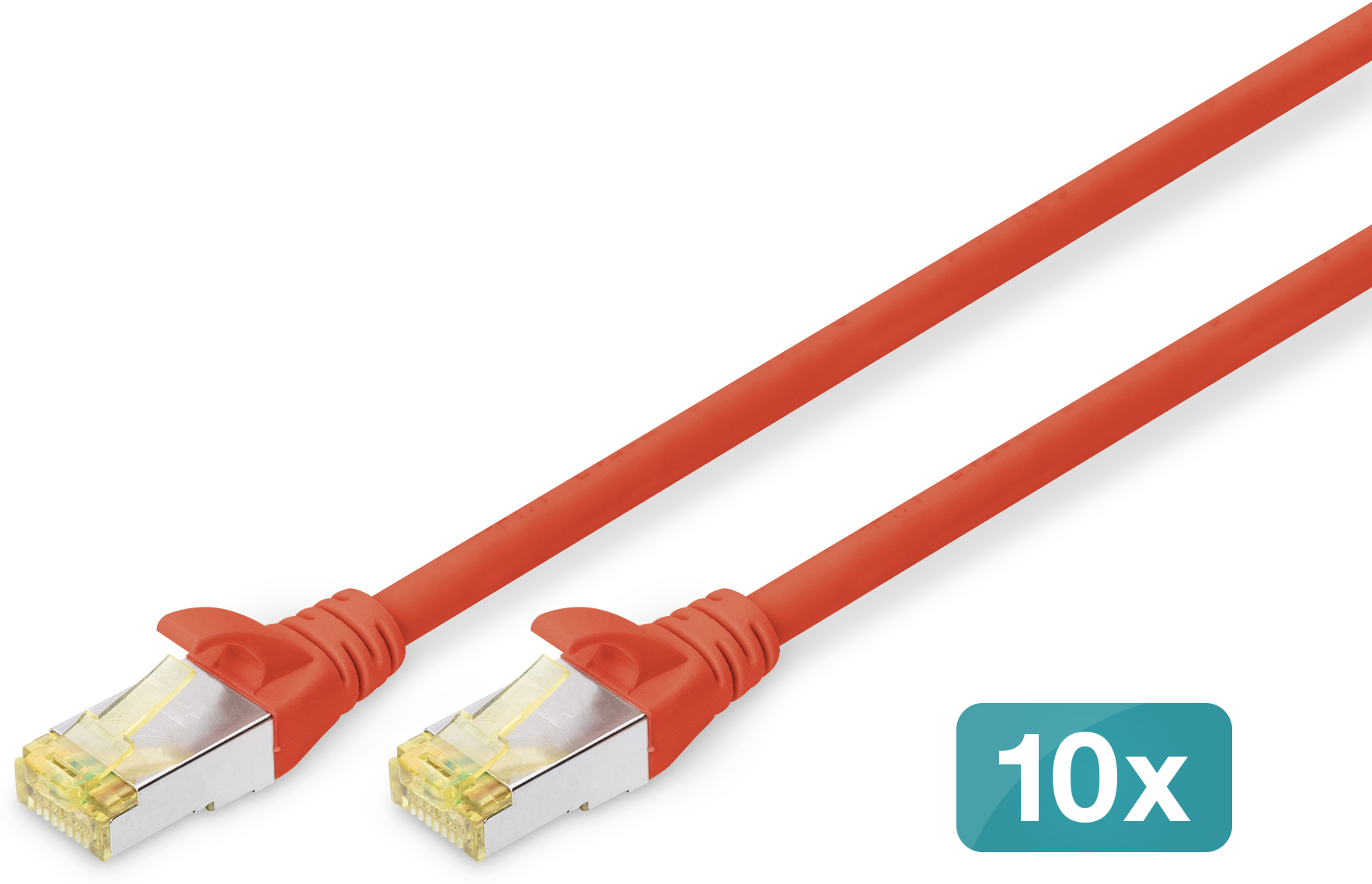 Digitus Digitus Cable de conexión CAT 6A S/FTP, 10 piezas
