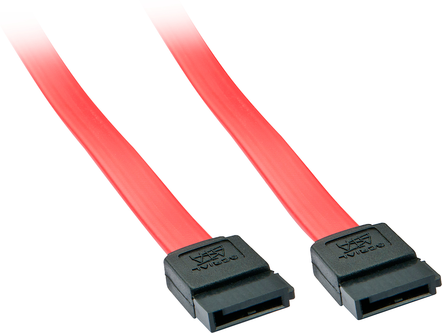 Lindy Lindy 33324 cable de SATA 0,5 m Negro, Rojo