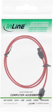 InLine InLine 27707A cable de SATA 0,7 m Rojo
