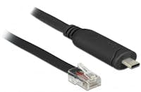 Delock DeLOCK 63912 cable de serie Negro 2 m USB Tipo C R