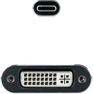 Nanocable Nanocable Conversor USB-C a DVI-D, 15 cm, Gris