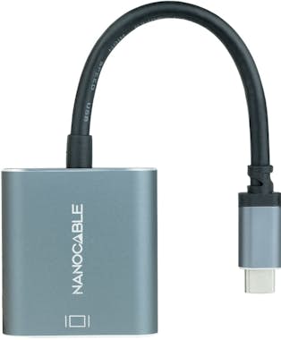 Nanocable Nanocable Conversor USB-C a DVI-D, 15 cm, Gris