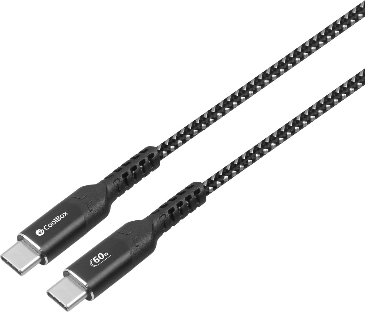 Coolbox CoolBox COO-CAB-UC-60W cable USB 1,2 m USB C Negro