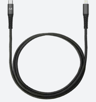 Mobilis Mobilis 001343 cable de conector Lightning 1 m Neg