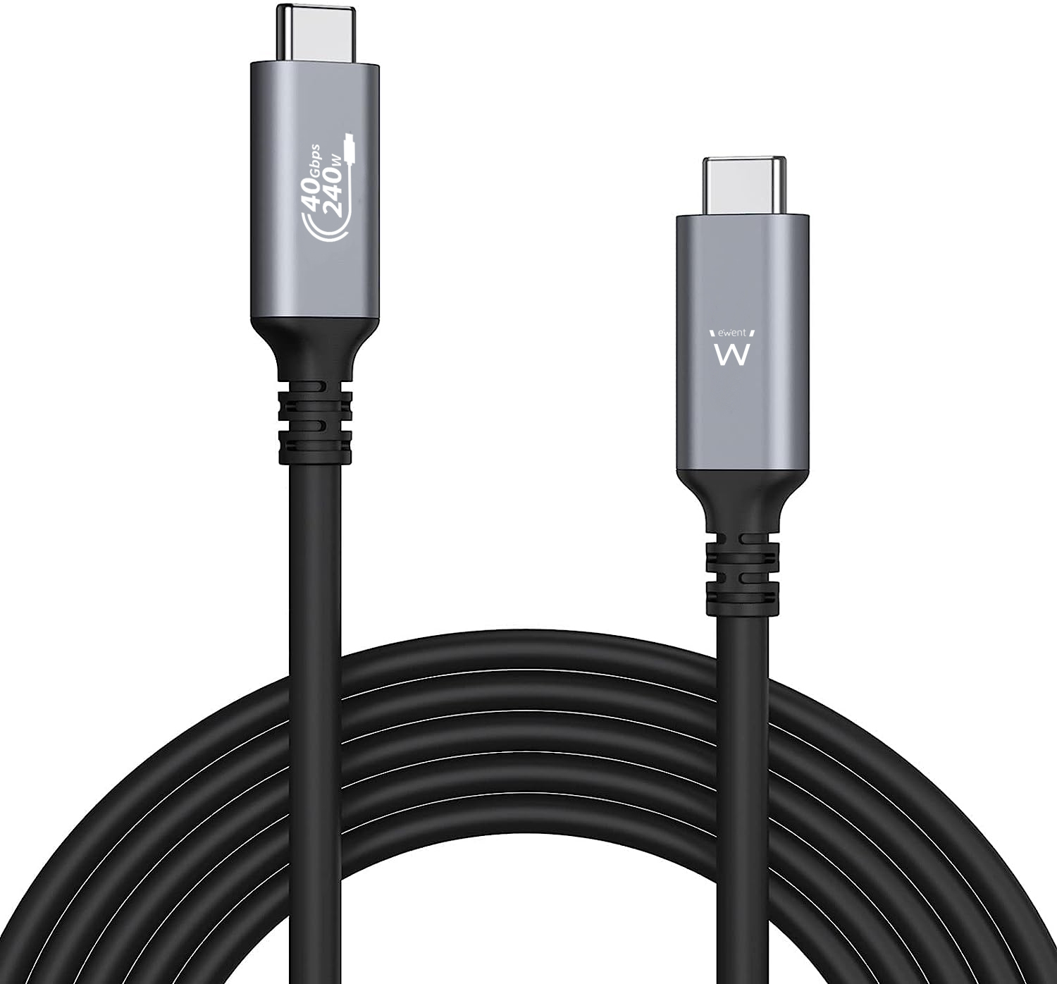 Ewent Ewent EC1070 cable USB 1 m USB4 Gen 3x2 USB C Negr