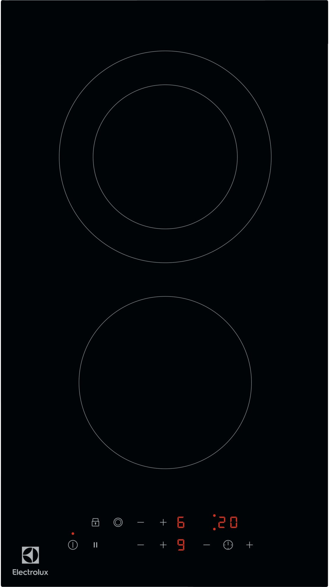 Electrolux Electrolux LHR3233CK hobs Negro Integrado Cerámico