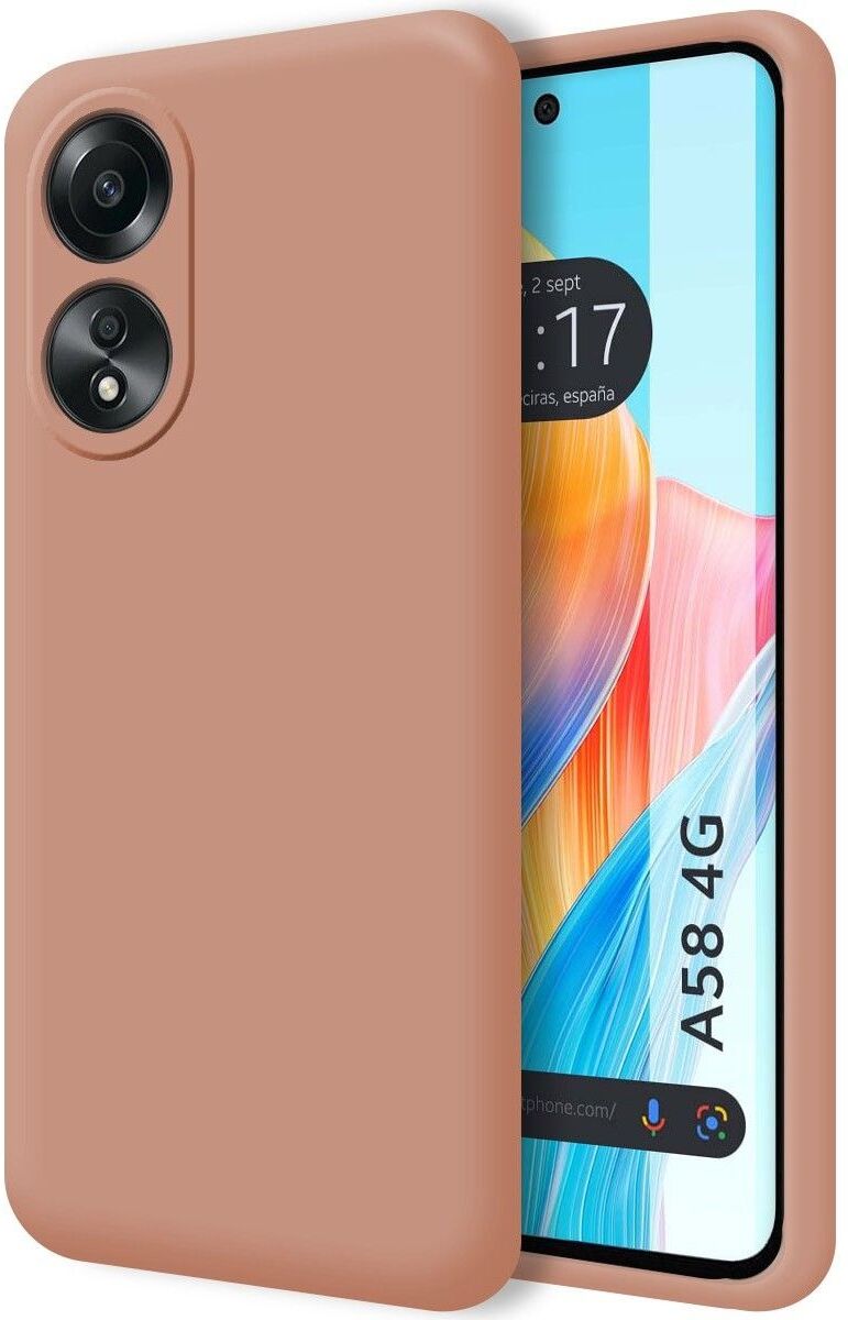 Tumundosmartphone Funda Silicona Líquida Oppo A58 4G Rosa