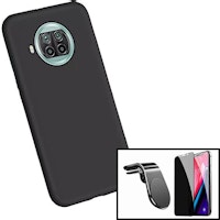 5D Anti-Py Glass Film + Liquid Silicone Cover + Support Magnetic L Safe Driving Car