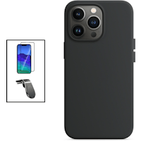 Cubierta Completa 5D Kit De Vidrio Templado + Cubierta De Silicona Liquida + Soporte Magnetico L Car