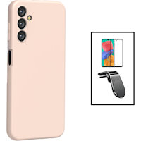 Cubierta Completa 5D Kit De Vidrio Templado + Cubierta De Silicona Liquida + Soporte Magnetico L Car