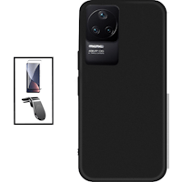 Cubierta Completa 5D Kit De Vidrio Templado + Cubierta De Silicona Liquida + Soporte Magnetico L Car