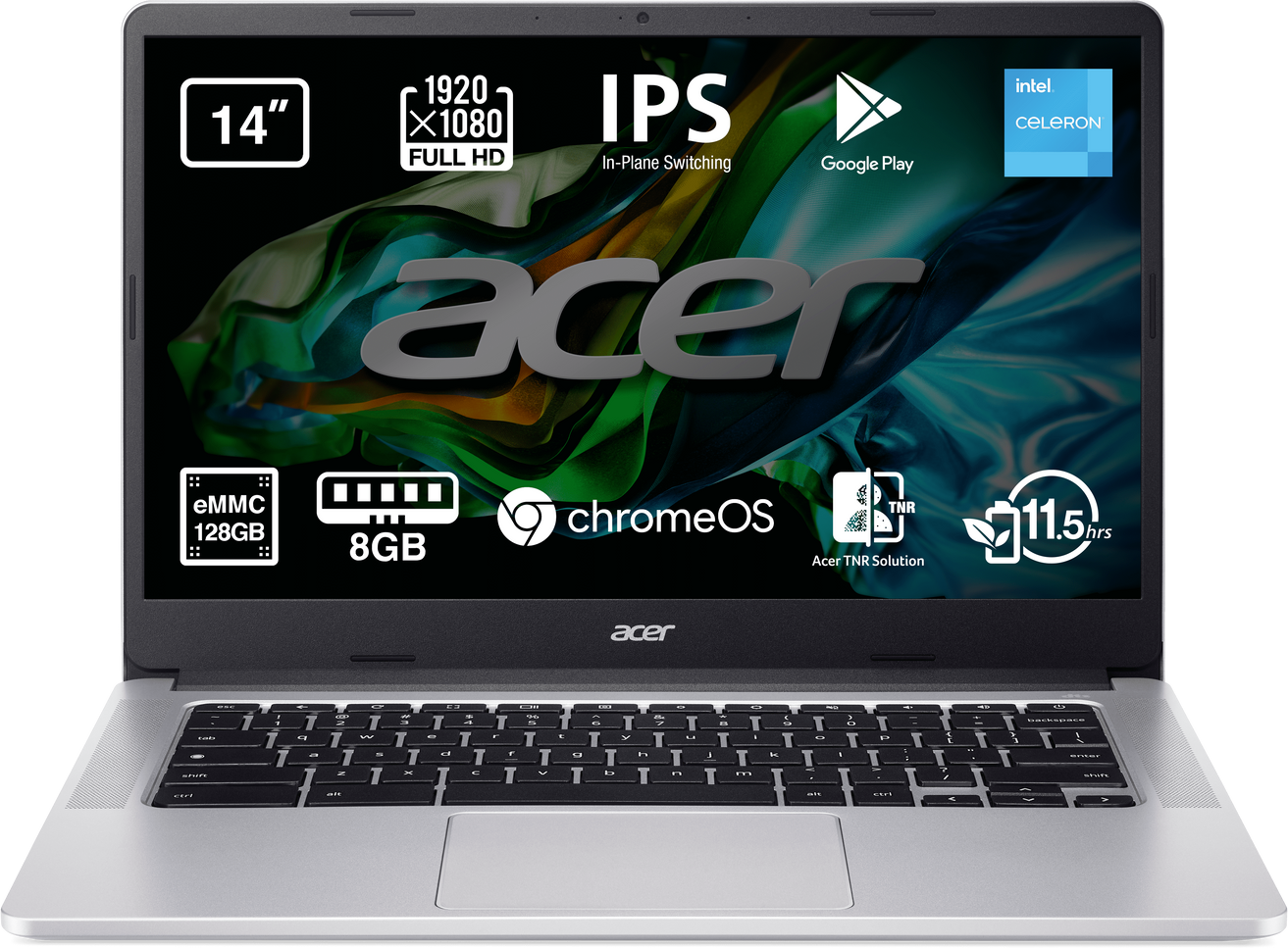 Acer Portátil Chromebook 314, 14"" Full HD, Intel Celer