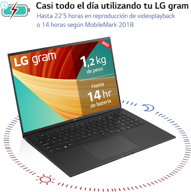 LG Ordenador Portátil Gram 16Z90R, Intel Core i7, 16