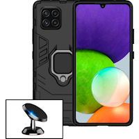 Kit De Soporte Magnetico De Automovil + 3X1 Cubierta De Defensor Militar