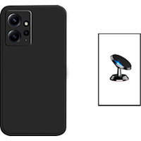 Kit De Soporte De Automovil Magnetico + Cubierta De Silicona Liquida