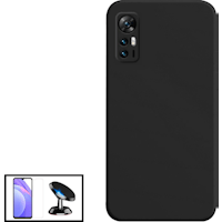 Kit De Vidrio Templado De Glass + Cubierta De Silicona Liquida + Soporte Magnetico De Automovil