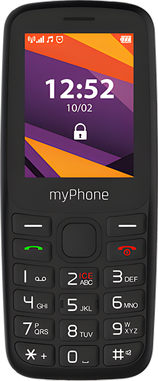 Myphone Teléfono móvil negro myPhone 6410 4G LTE Fácil de