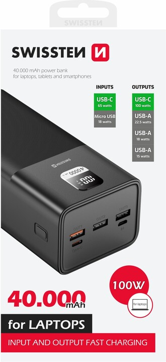 Swissten Swissten 22013941 batería externa Polímero de liti