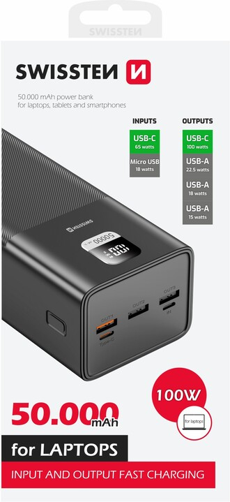 Swissten Swissten 22013942 batería externa Polímero de liti