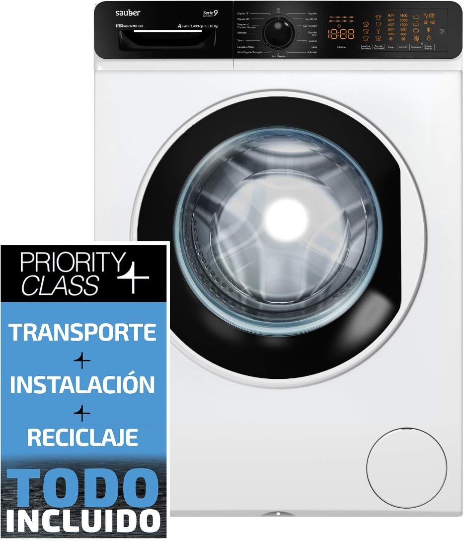 Sauber Lavadora carga frontal SAUBER SERIE 9-W10143 V 10