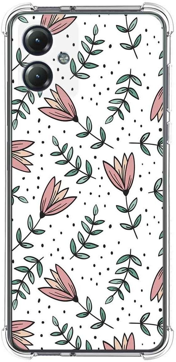 Tumundosmartphone Funda Antigolpes Motorola Moto G54 5G Flores 01